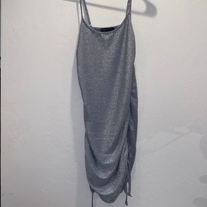 Scrunched up sparkly dress